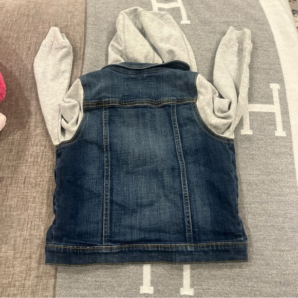 Tucker + Tate Blue and Gray Hooded Jean Jacket - Picture 8 of 9